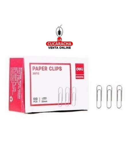 DELI-Clips Nº2 Caja 100 plateados E39712.