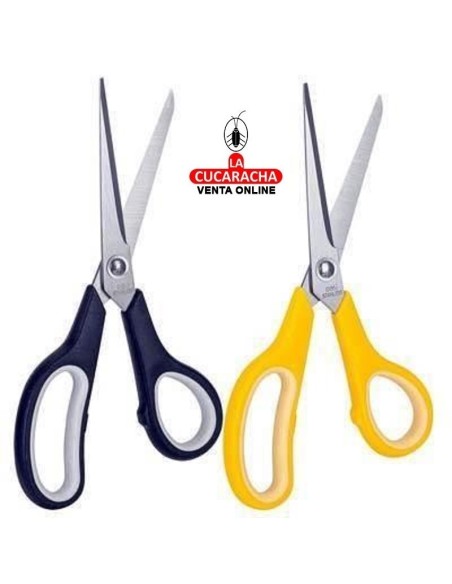 DELI-Tijera Oficina Clasic 19,5cm colores surtidos E6002.