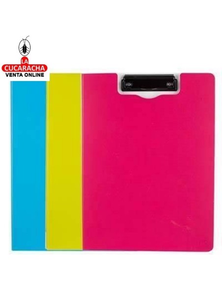 DELI-Carpeta de Pinza A4 Plastico Rio colores surtidos con tapa EF75002.