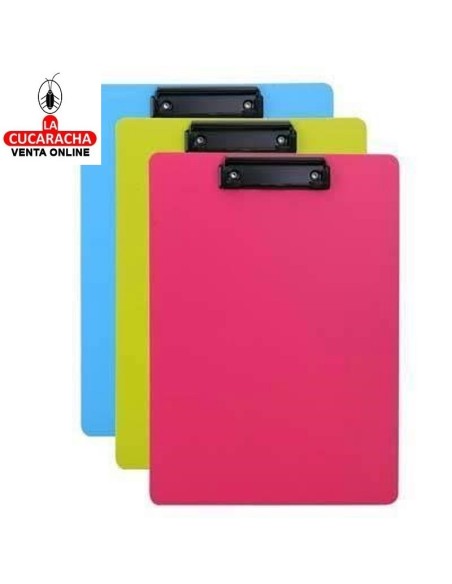 DELI-Carpeta de Pinza A4 Plastico Rio colores surtidos sin tapa EF75202.