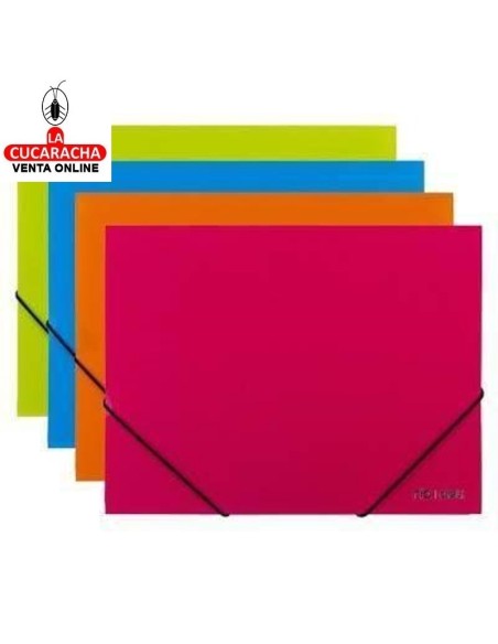 DELI-Carpeta solapas Rio A4 polipropileno colores surtidos E39504.