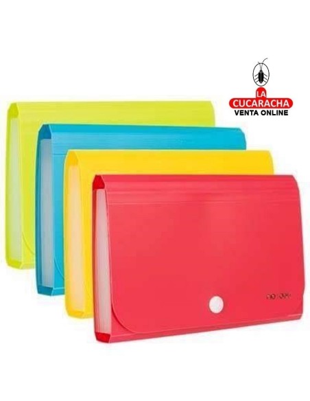 DELI-Carpeta Clasificador fuelle Rio A6 surtido 13 separadores E5561.