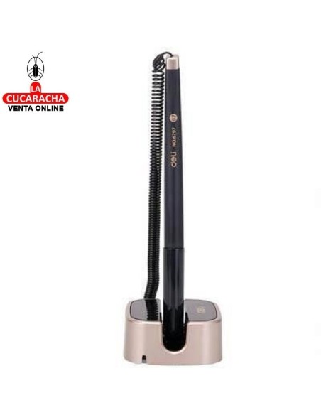 DELI-Escribania Mesa negro 0,7 tinta azul E6797.