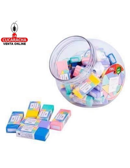 DELI-Goma borrar Macaron Caja 45 pastel surtido EH02200.