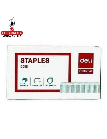 DELI-Grapas 23-10 galvanizadas Caja 500-E0015.