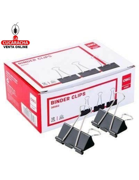 DELI-Pinza Abatible 25MM.-Caja 12-E38564.