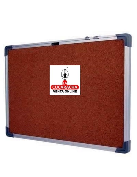 DELI-Pizarra corcho 45x60 marco aluminio E39052.