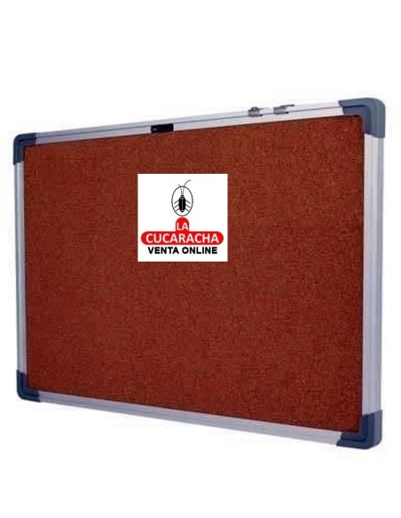 DELI-Pizarra corcho 60x90 marco de aluminio E39053.