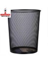 DELI-Papelera rejilla metal 20 litros Negro E9189.