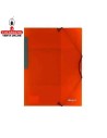 dequa-Carpeta plastico colores surtidos 3 solapas y cierre gomas.