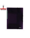 dequa-Carpeta plastico colores surtidos 3 solapas y cierre gomas.