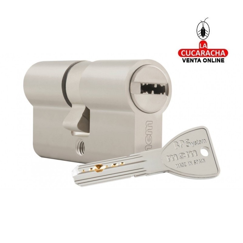 Cilindro Seguridad Niquel Leva Larga BPS 30-30-Antibumping MCM.