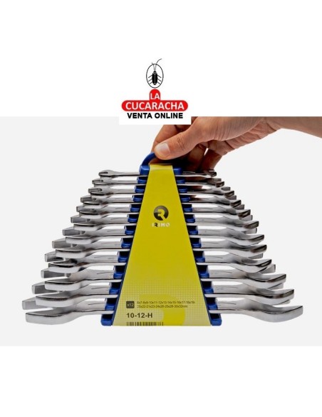 irimo-LLAVE FIJA 6-32 MM. JUEGO 12 PIEZAS.