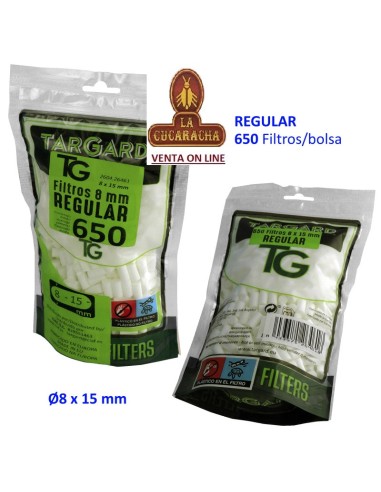 Bolsa 650 filtros «TARGARD Regular 8 mm.» .
