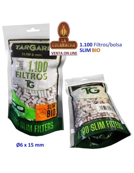 Bolsa 1.100 filtros «TARGARD Slim BIO 6 mm.»
