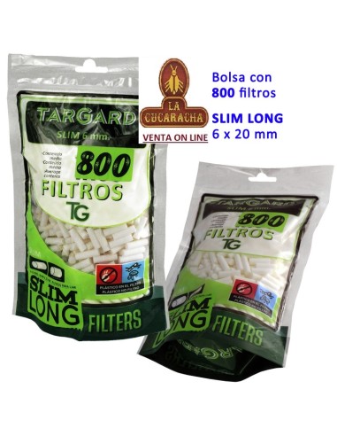 Bolsa 800 filtros «TARGARD EXTRA LONG 6 x 20 mm».