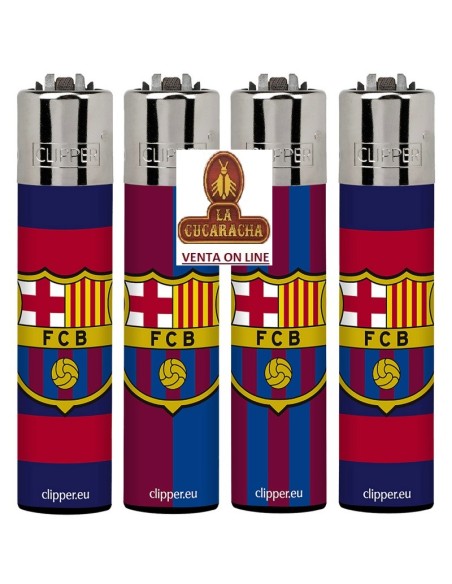 CLIPPER NORMAL-ENCENDEDOR FUTBOL CLUB BARCELONA ESCUDO CAJA 48.