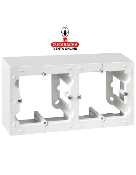 SIMON-CAJA DOBLE SUPERFICIE 10 BLANCO 15'5X8'4X4 CMS.