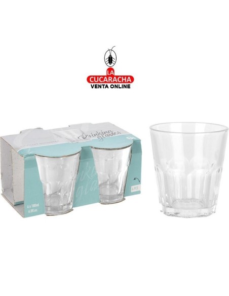 EH-VASOS DE CRISTAL EXCELLENTH 180ML. CAJA 4 UDS.