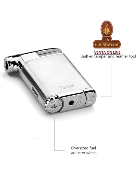 COLIBRI-ENCENDEDOR PACIFIC CHROME Y NEGRO.