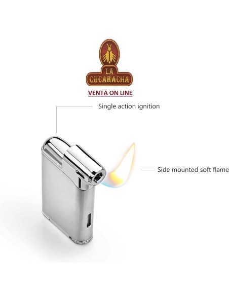 COLIBRI-ENCENDEDOR PACIFIC CHROME Y NEGRO.