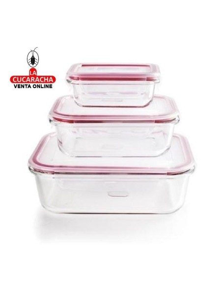 ibili-TAPER BOROSILICATO RECTANGULAR CON TAPADERA.