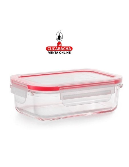 ibili-TAPER BOROSILICATO RECTANGULAR CON TAPADERA.