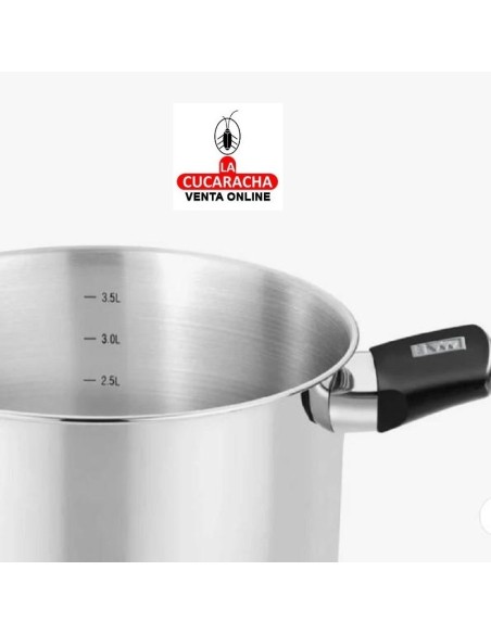 MONIX-OLLA INOXIDABLE ELITE TAPA CRISTAL.