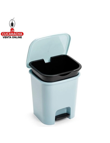 PLASTICFORTE-PAPELERA COCINA CON TAPA Y PEDAL ARV 7'5LTS.