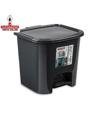 PLASTICFORTE-PAPELERA COCINA CON TAPA...