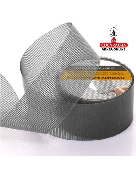 EPID-PARCHE MOSQUITERA GRIS ADHESIVO ROLLO 5CMX200CM.