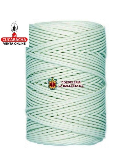 LA BALLESTA-CUERDA PLÁSTICO BLANCA 5MM. ROLLO 100 METROS.