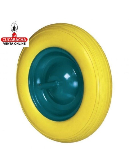 labrador-RUEDA CARRETILLA OBRA IMPINCHABLE LLANTA METALICA.