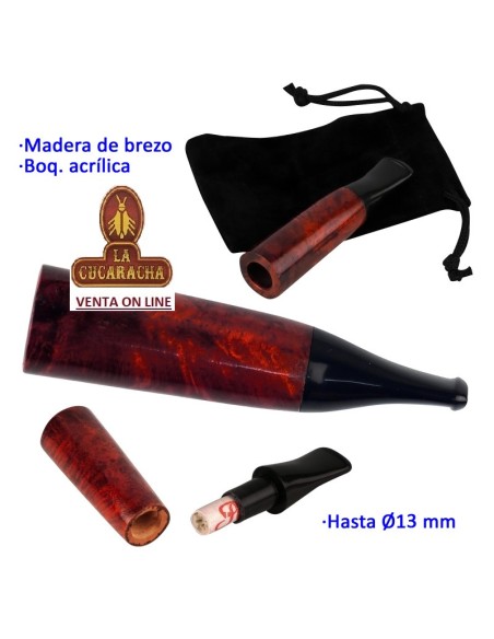 Boquilla puro madera brezo 13mm.