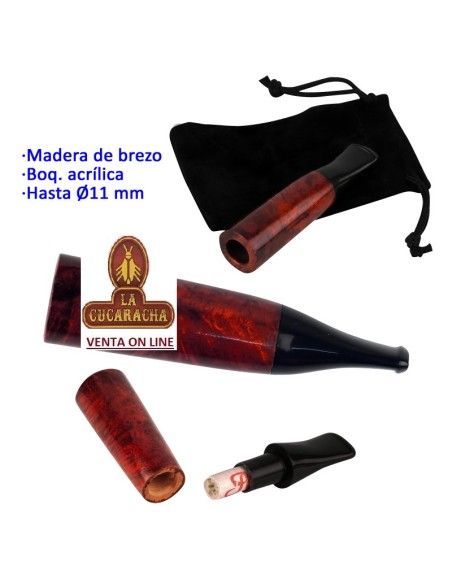 Boquilla puros madera brezo 11mm.