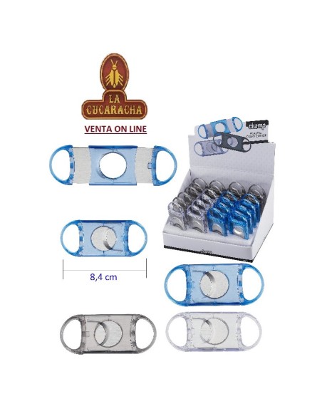 Expositor con 24 cortapuros de plástico.