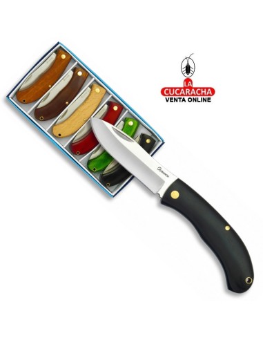 Set de 6 navajas de Albacete madera «Albainox» hoja 6,5 cm