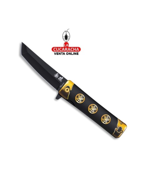 Navaja «Albainox» flor de oro 9cm.