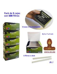 Pack 5 cajas 500 filtros...