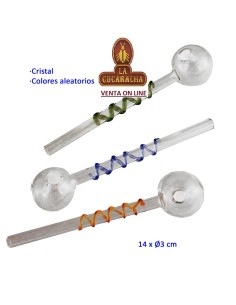 pipa hierba cristal colores...