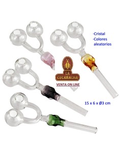 Pipa hierba cristal colores...