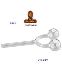 Pipa cristal 14x6 cm.