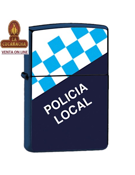 Encendedor gasolina azul Policia Local.