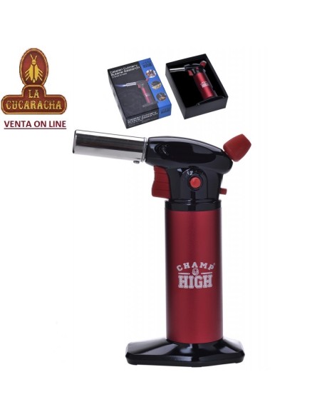 Encendedor turbo «Champ» negro-rojo.
