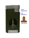Encendedor turbo «Tycoon Excalibur» verde cromado.