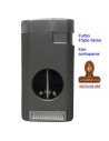 Encendedor turbo «Tycoon Excalibur» gris cromado.