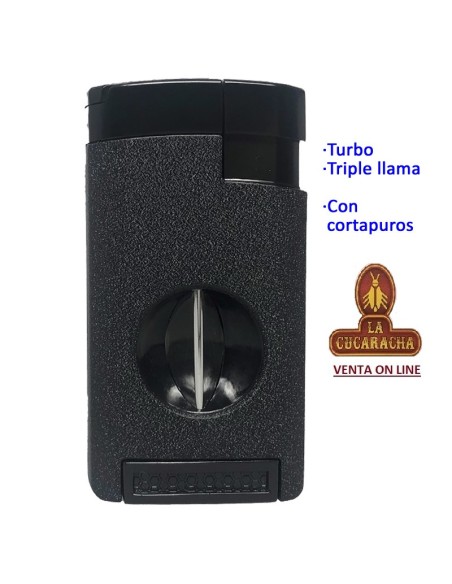 Encendedor turbo «Tycoon Excalibur» negro.
