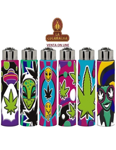 CLIPPER FUNDA SILICONA-EXPOSITOR 30 encendedores «POP ART».