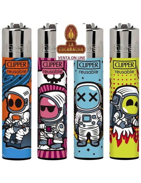 CLIPPER NORMAL-EXPOSITOR 48 encendedores «FUNNY ASTRONAUTS».
