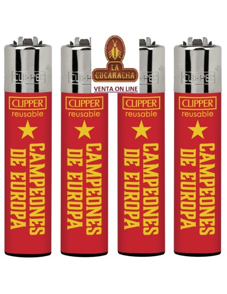 CLIPPER NORMAL-EXPOSITOR 48 encendedores «CAMPEONES DE EUROPA».